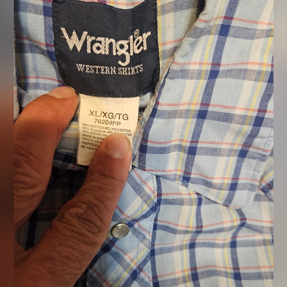 Men's Short Sleeve Plaid Western Rancher pearl Snap Shirt - Picture 2 of 3